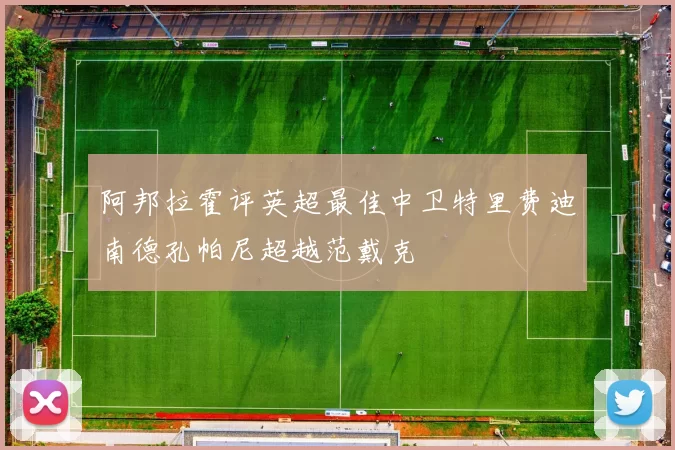 阿邦拉霍评英超最佳中卫特里费迪南德孔帕尼超越范戴克